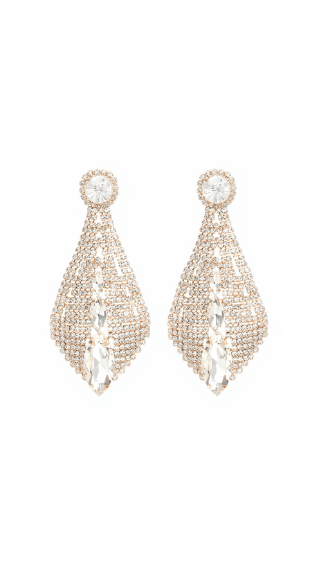 CHERYL RHINESTONE EMBELLISHED EARRINGS
