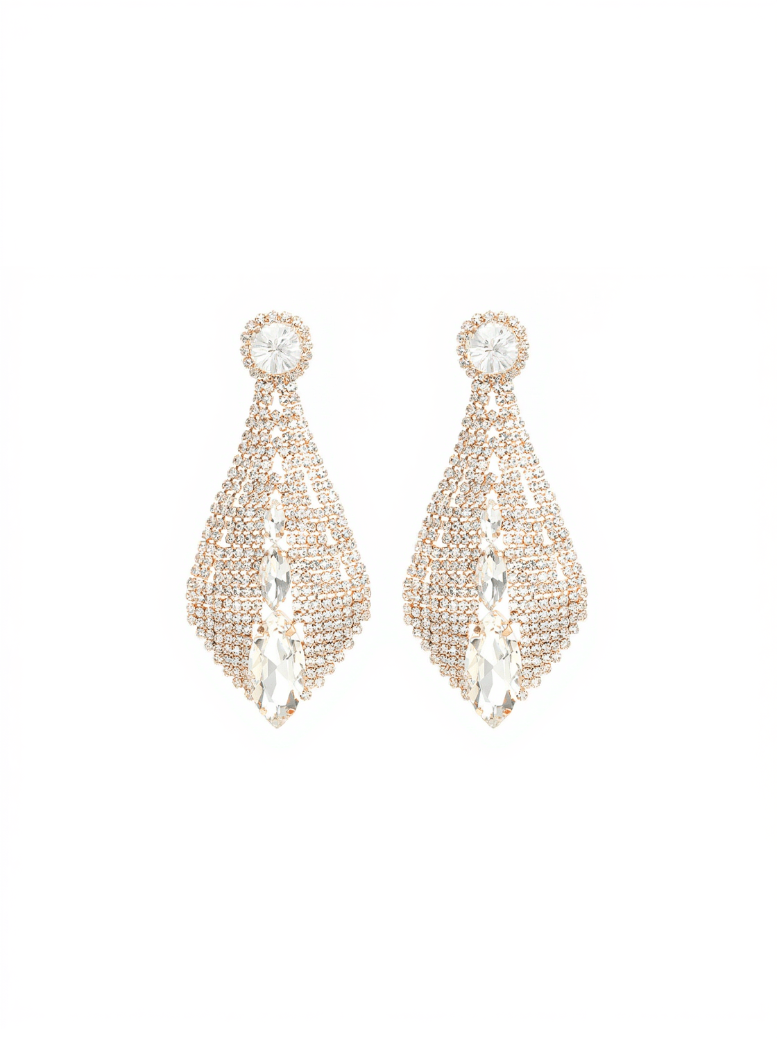 CHERYL RHINESTONE EMBELLISHED EARRINGS