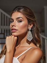 Cheryl Rhinestone Embellished Earrings