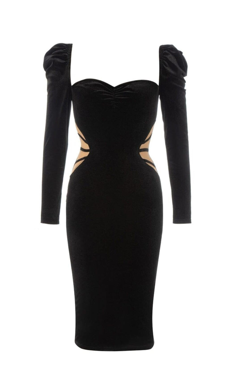 BODY A MANICHE LUNGHE IN NERO