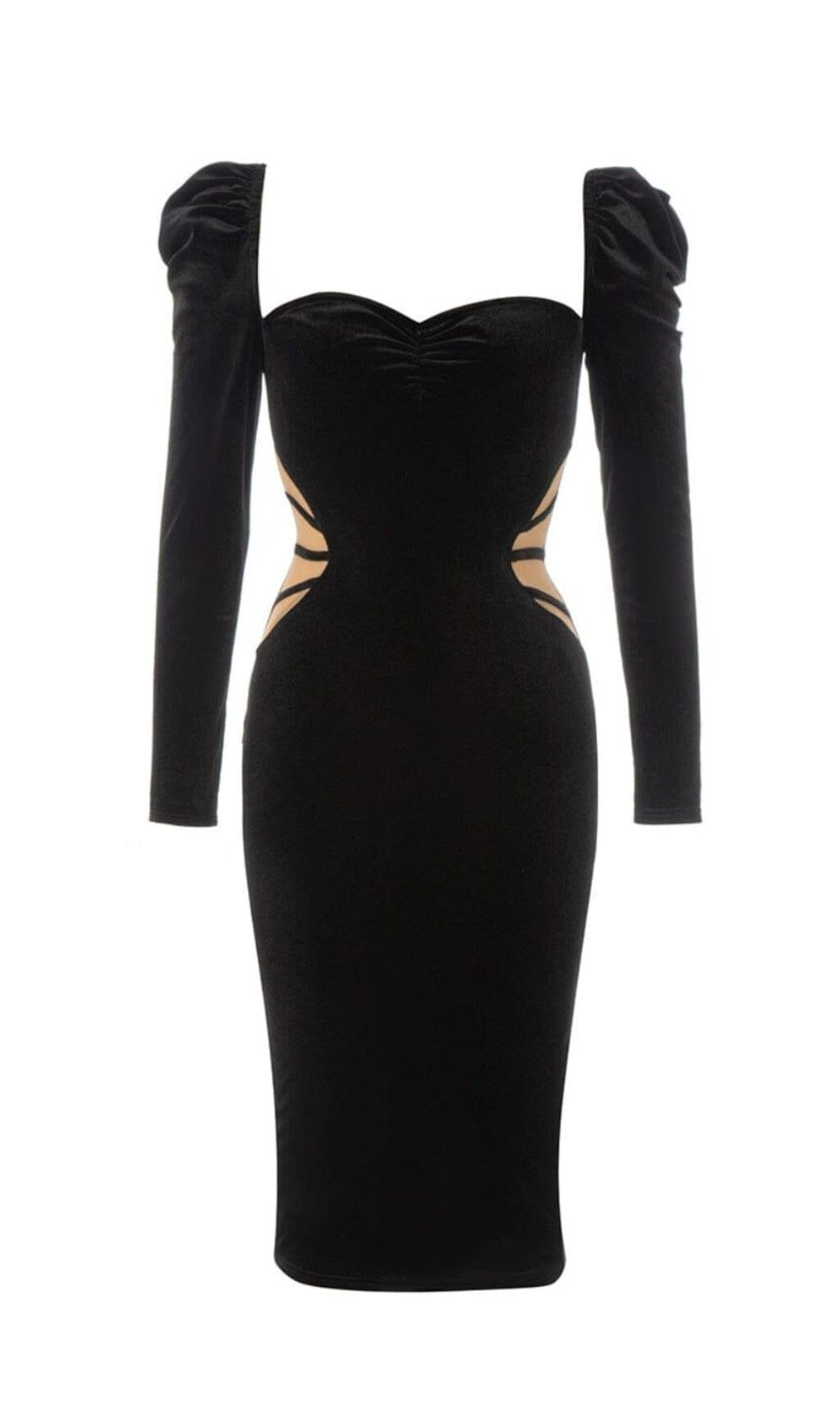 LANGÄRMELIGER BODY IN SCHWARZ