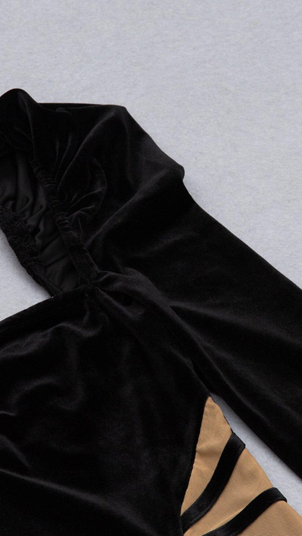 AIIZIE LONG SLEEVE BODYSUIT IN BLACK - product image