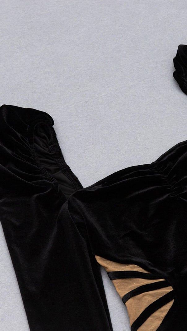 AIIZIE LONG SLEEVE BODYSUIT IN BLACK - product image