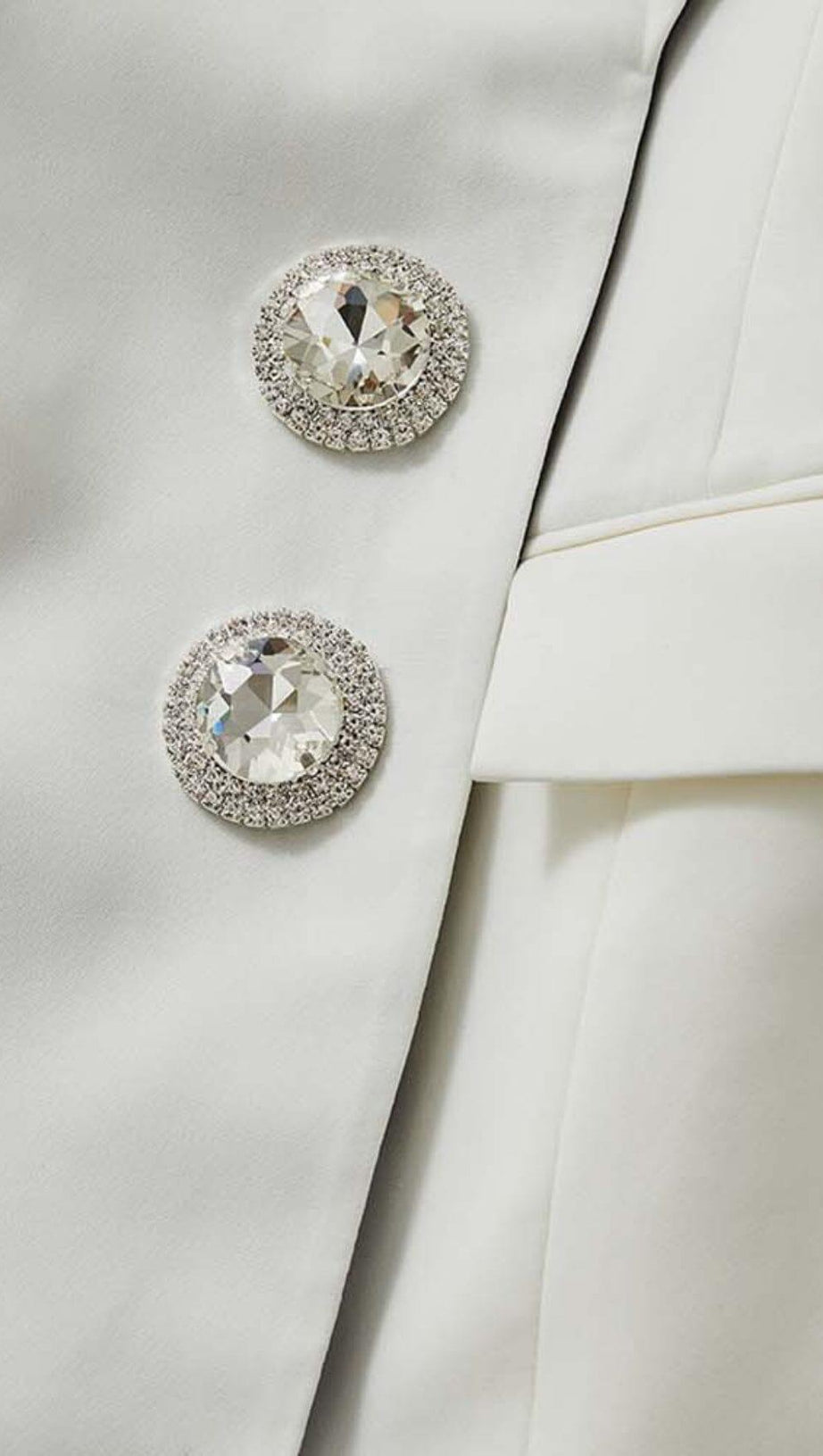 DIAMOND BUTTON LEATHER PATCHWORK BLAZER