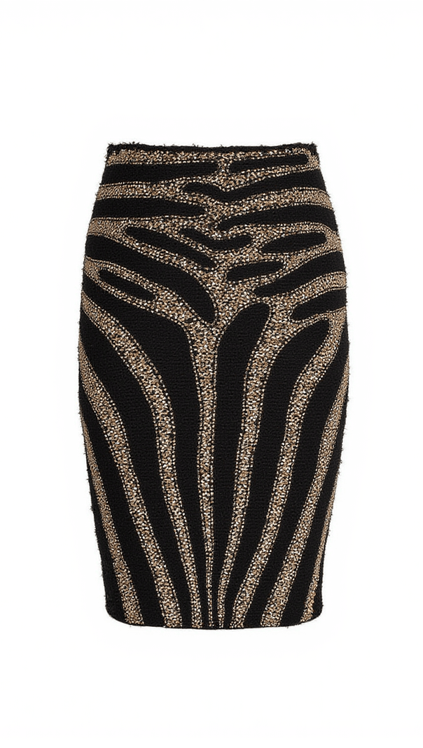 AIIZIE ENOLA RHINESTONE KNITTED SKIRT - product image
