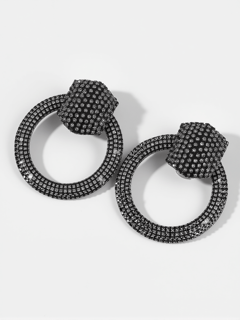 BLAIR DIAMANTE CIRCLE EARRINGS