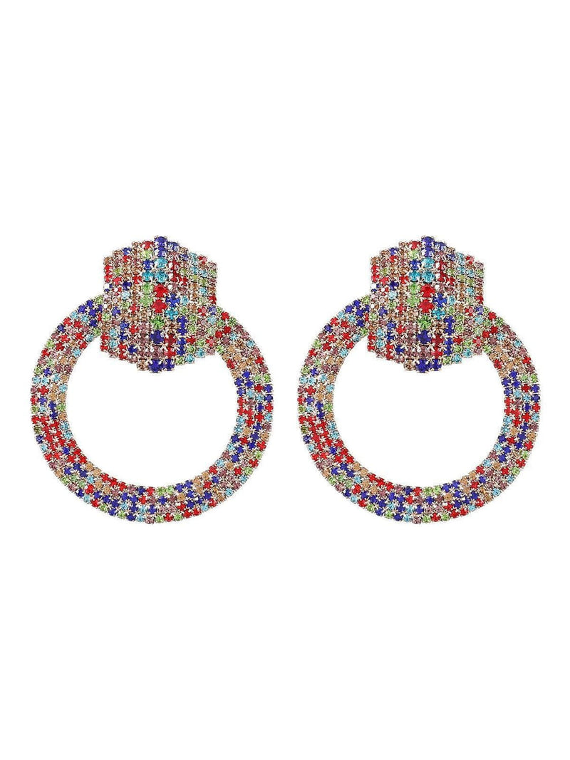 Blair Diamante Circle Earrings