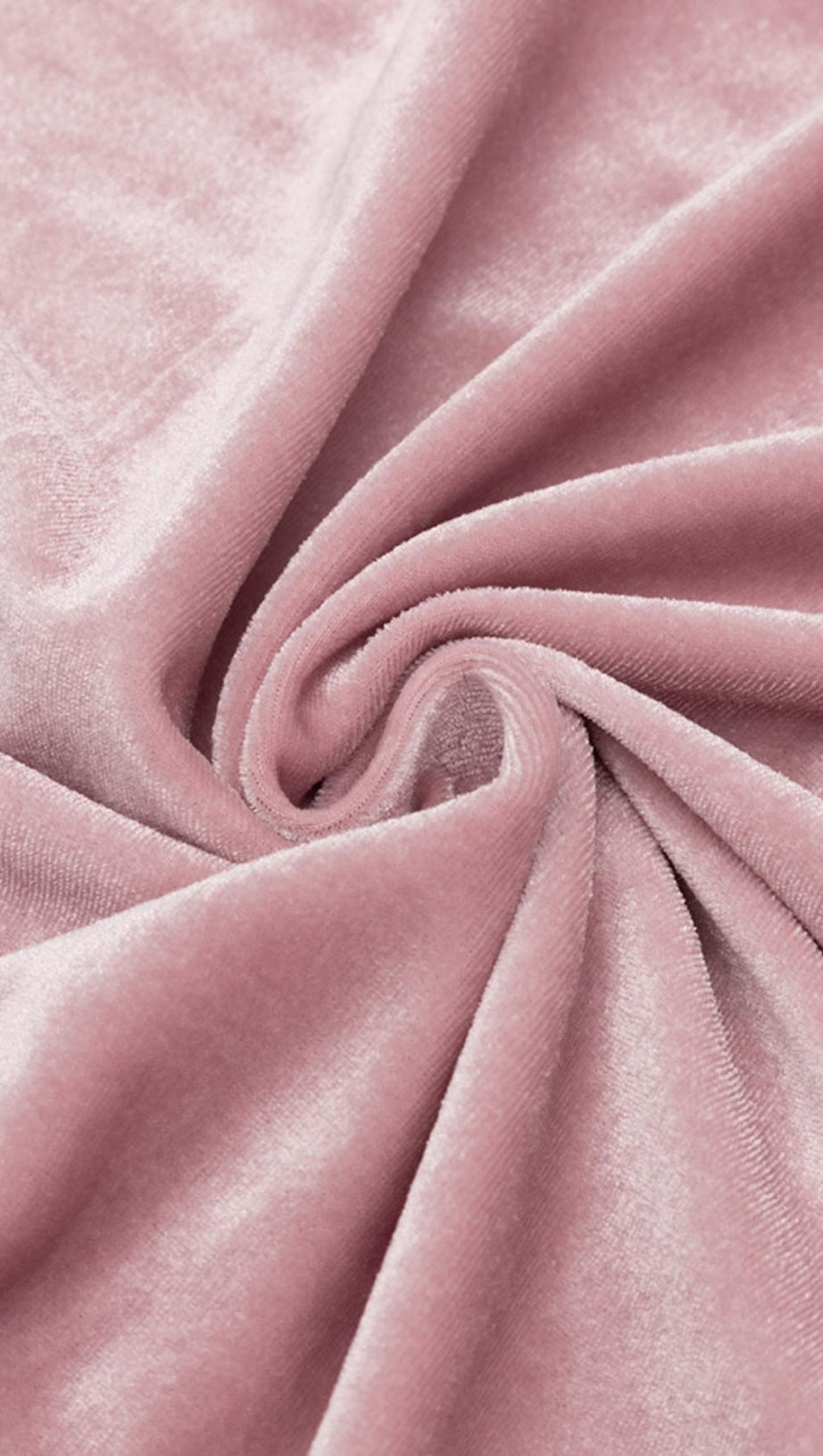 PINK LONG SLEEVE VELVET MINI DRESS