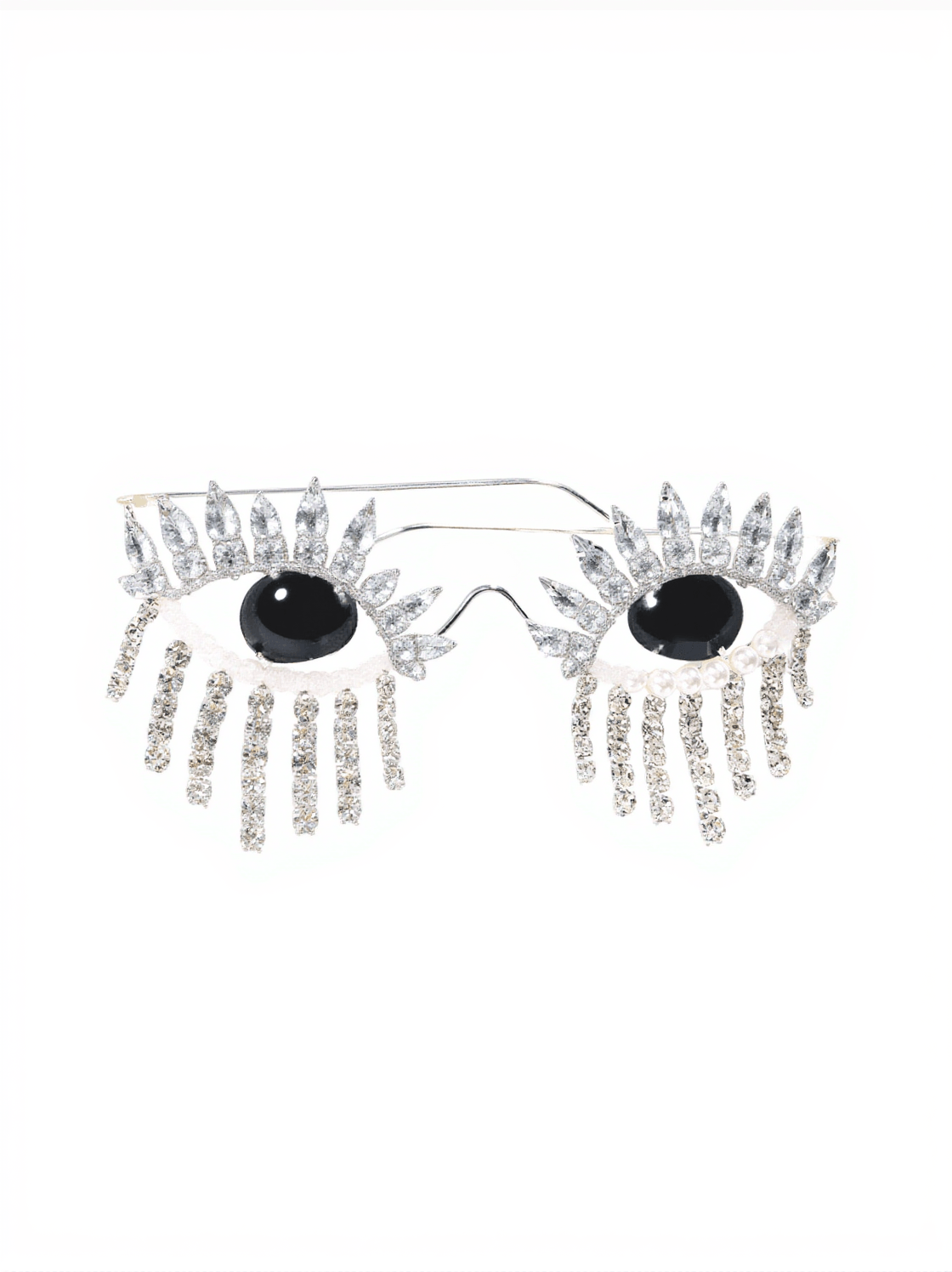 MORRISSEY RHINESTONE FRINGE SUNGLASSES