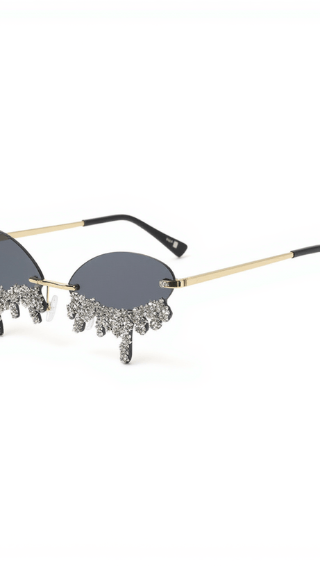 AIRLIE TEARDROP CRYSTAL SUNGLASSES