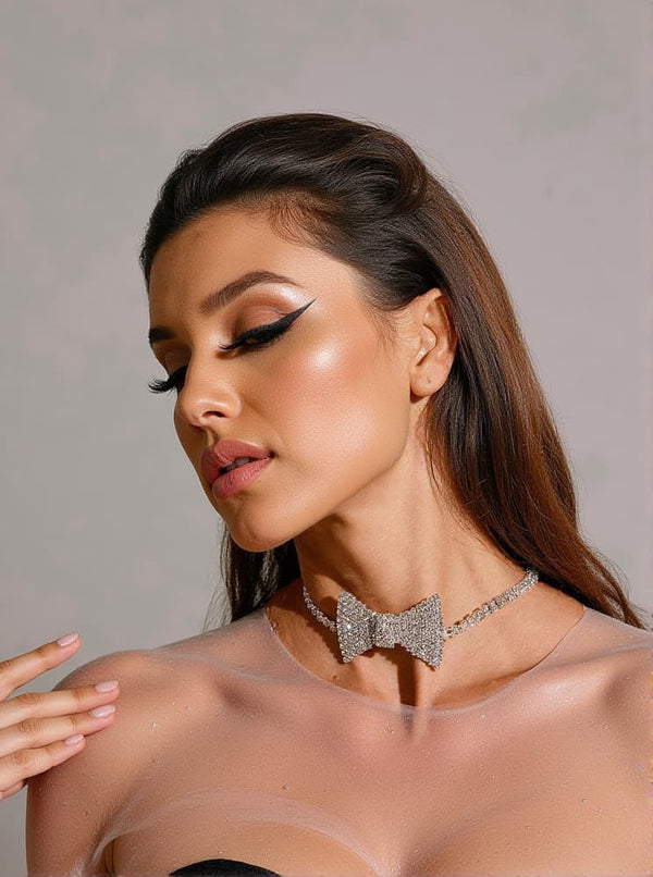 Melrose Bow Crystal Choker