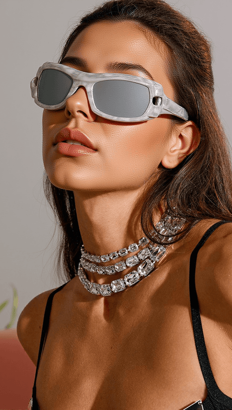 VERED RUCHED SUNGLASSES