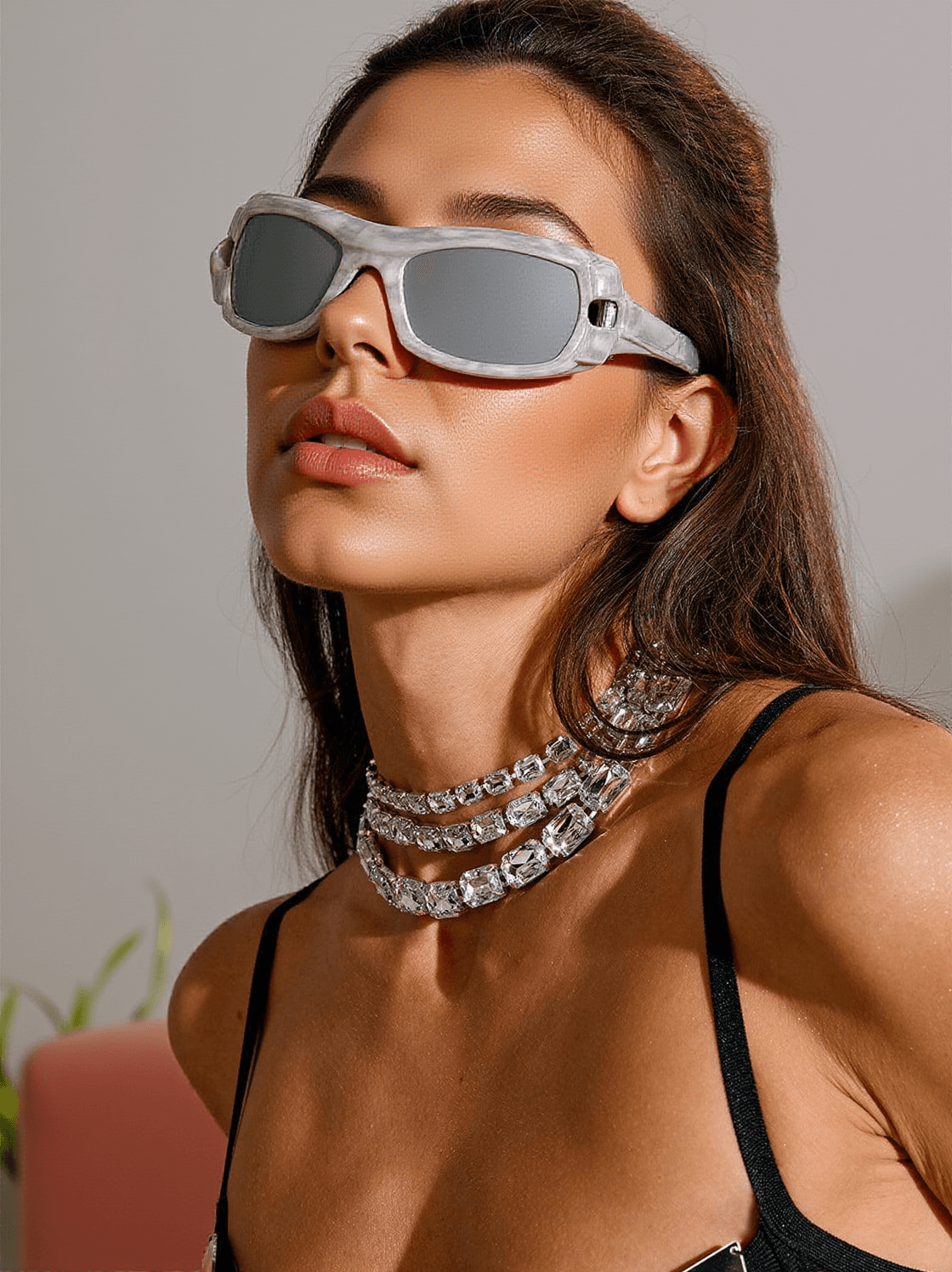 VERED RUCHED SUNGLASSES