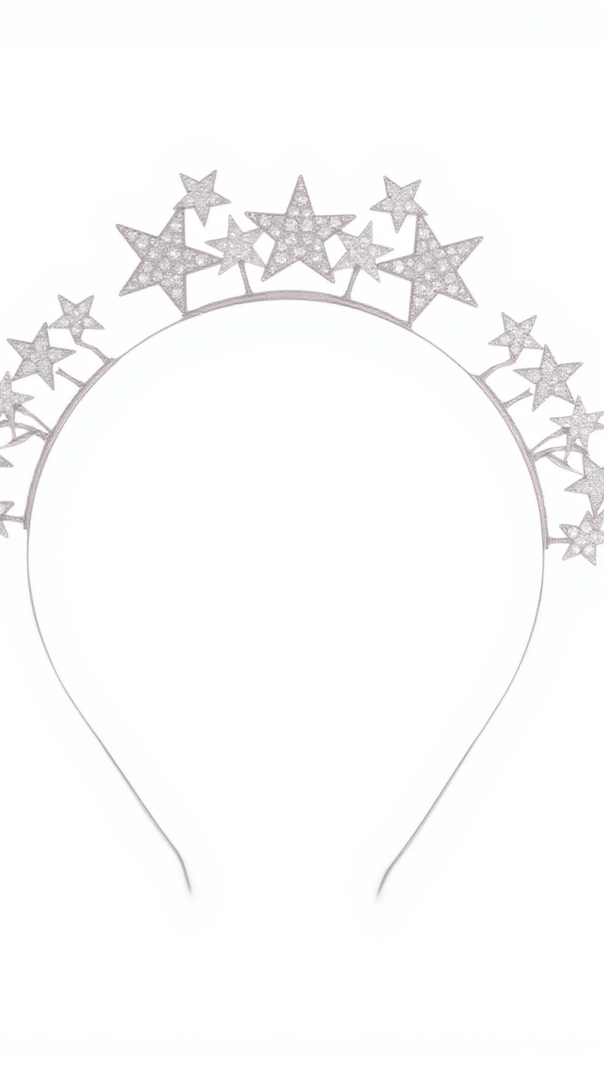 AIIZIE HALIMA CRYSTAL PEARL STAR HEADBAND - product image