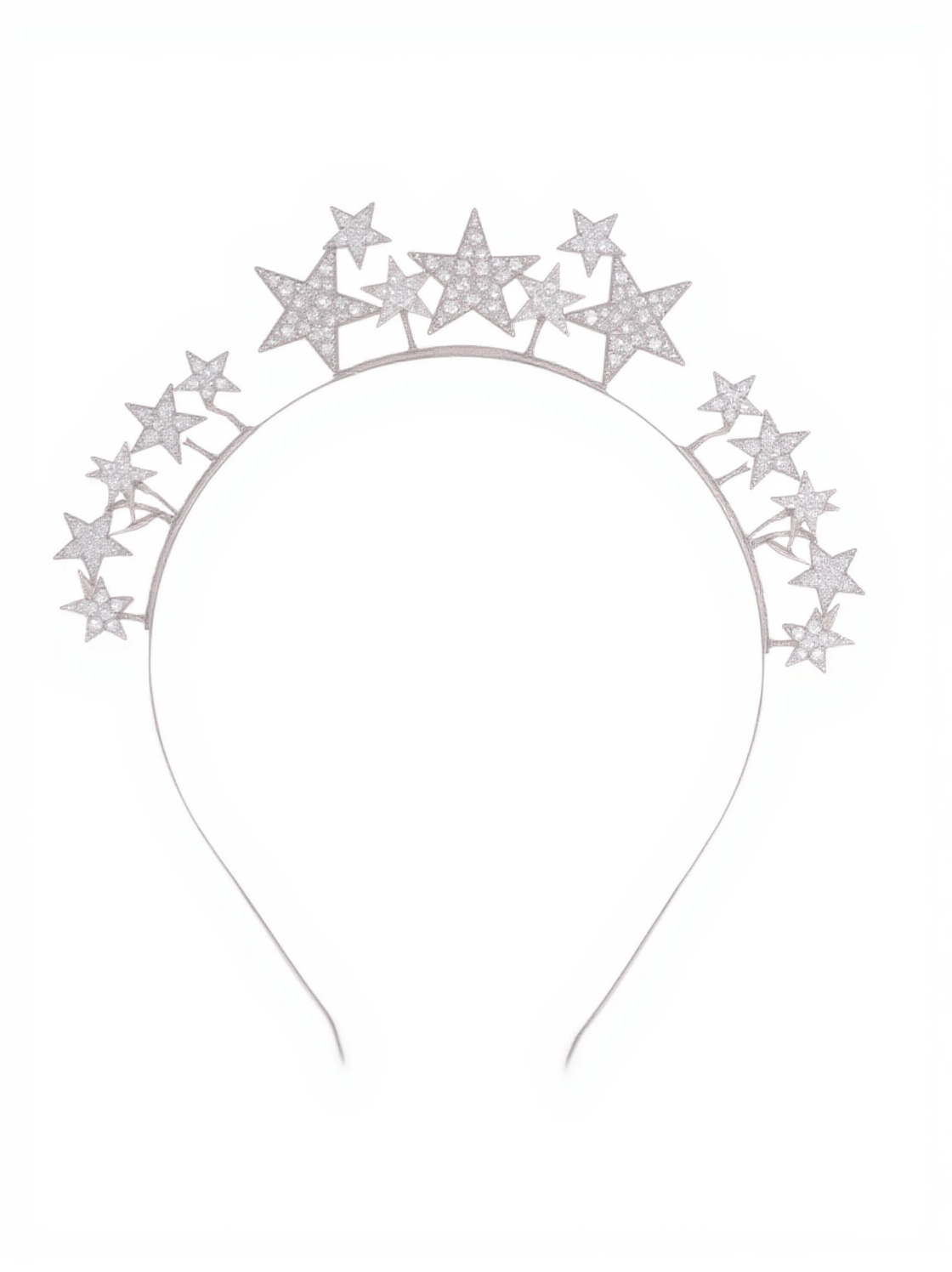 HALIMA CRYSTAL PEARL STAR HEADBAND