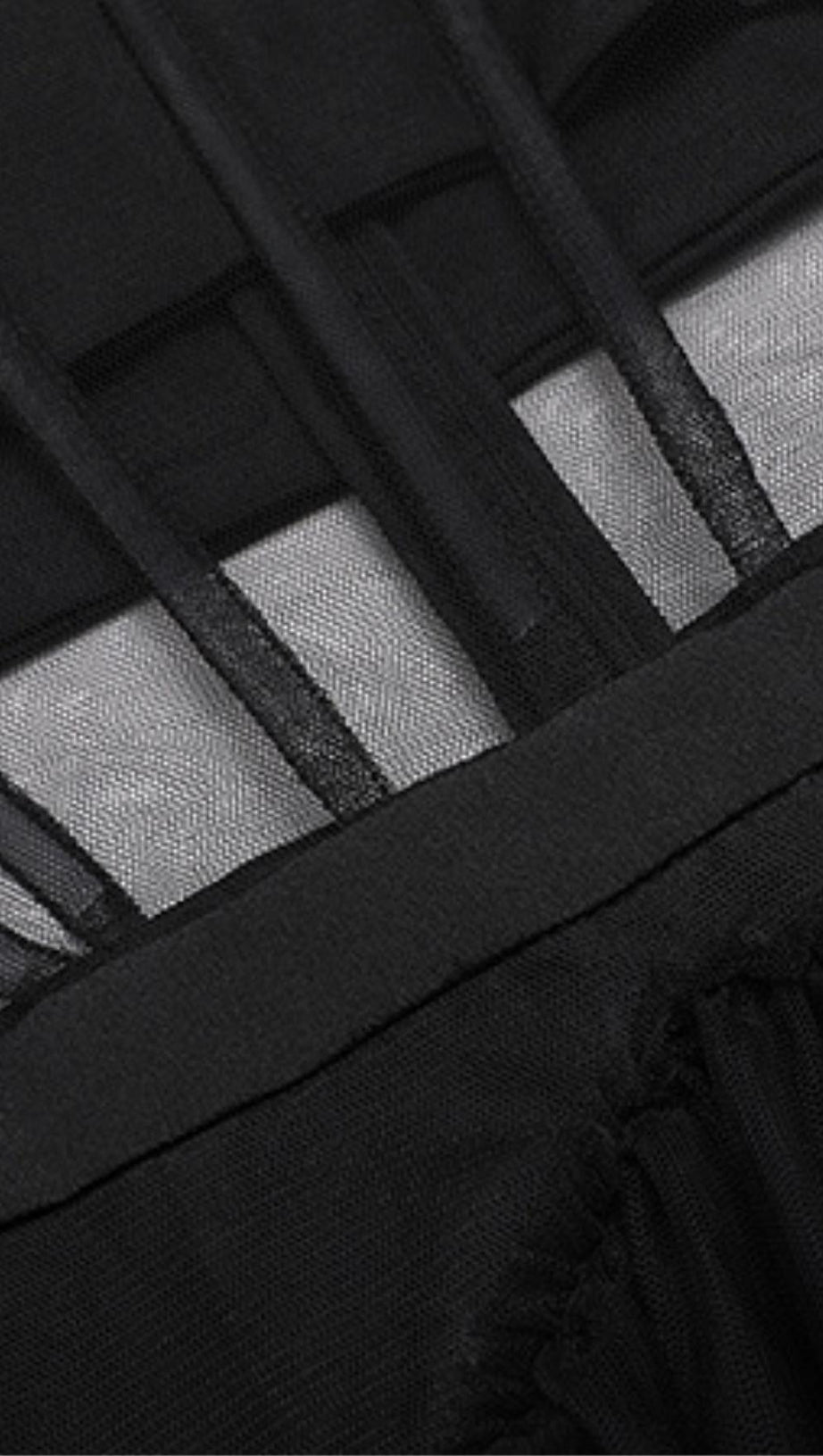 SEASIDE MESH FISHBONE MAXI DRESS