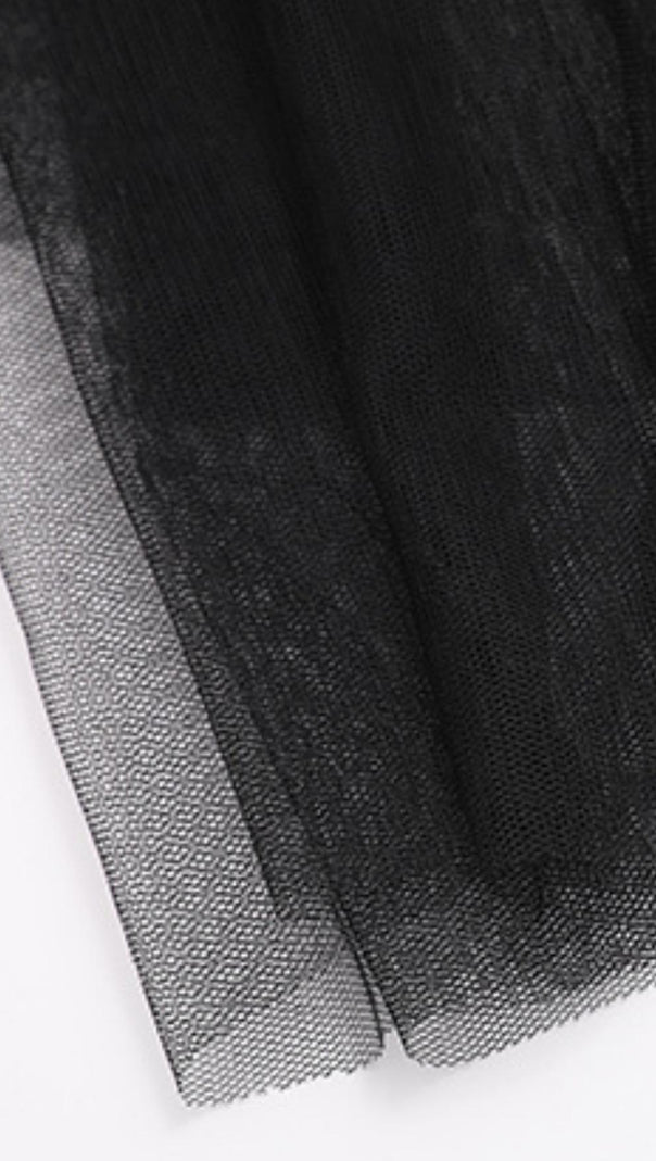 AIIZIE SEASIDE MESH FISHBONE MAXI DRESS - product image