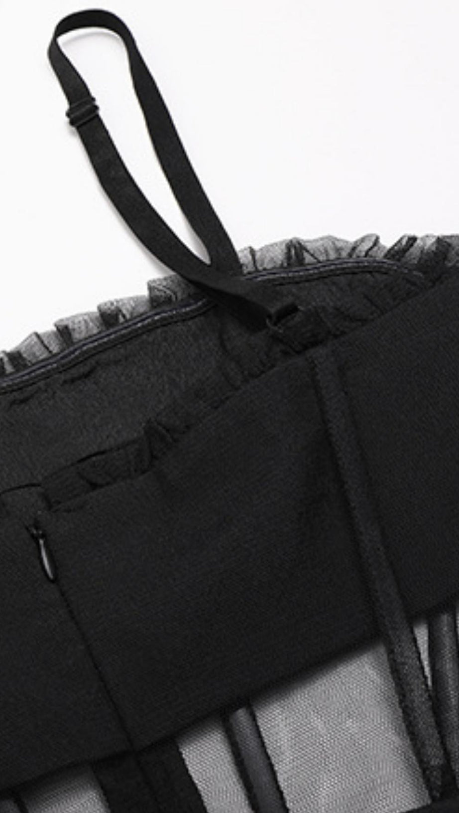 SEASIDE MESH FISHBONE MAXI DRESS