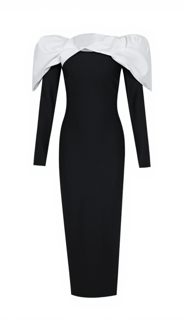 AIIZIE NANETTE OFF SHOULDER BANDAGE DRESS - product image