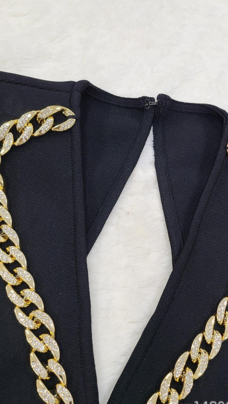 BANDAGE PARTY MINI DRESS IN BLACK