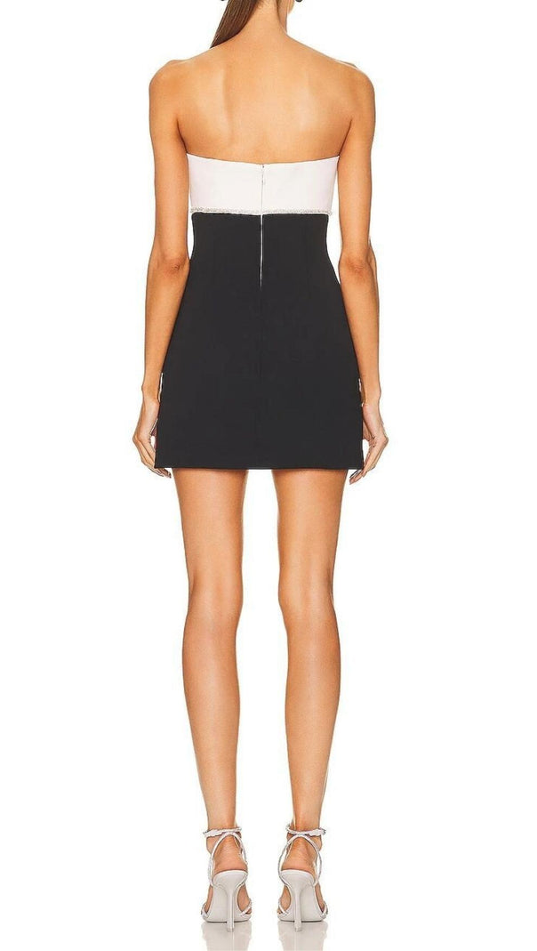 AIIZIE RHINESTONE BANDAGE MINI DRESS - product image