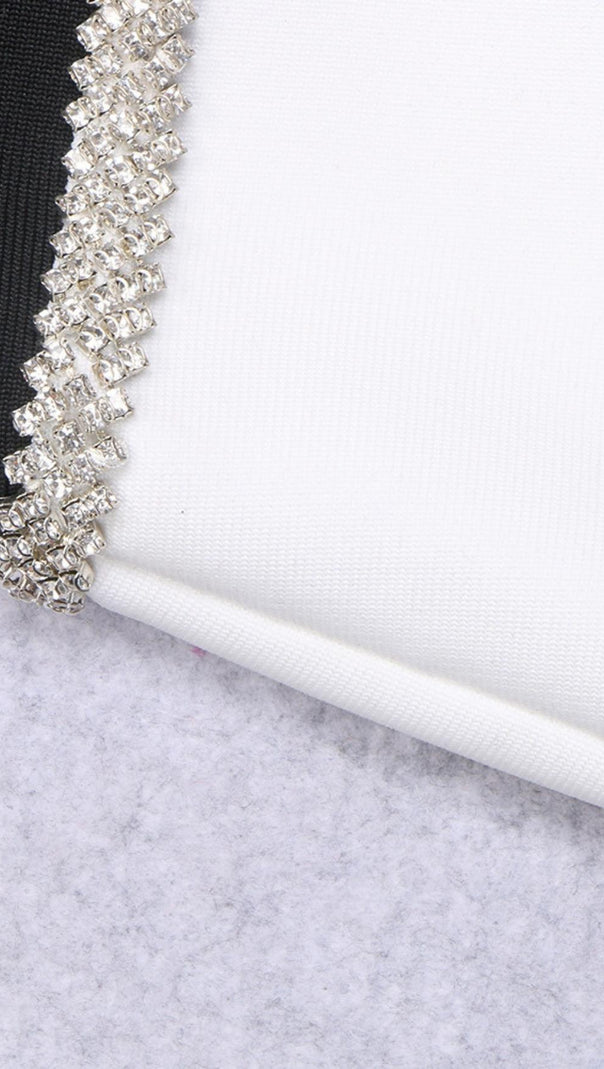 AIIZIE RHINESTONE BANDAGE MINI DRESS - product image