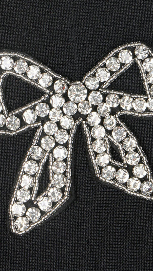 AIIZIE RHINESTONE BANDAGE MINI DRESS - product image