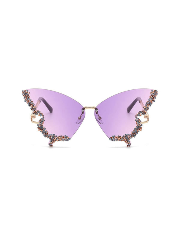 Tierney Butterfly Crystal Sunglasses