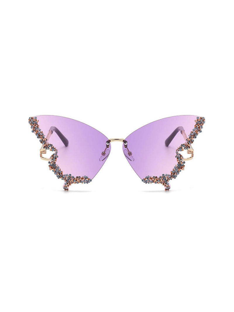 Tierney Butterfly Crystal Sunglasses