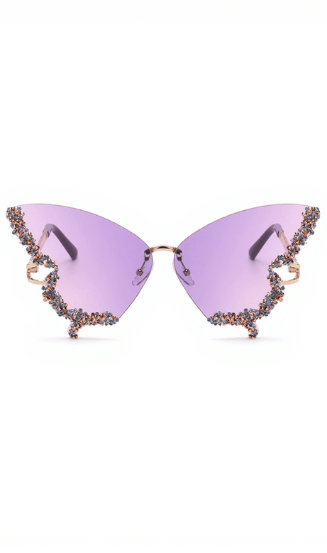 Tierney Butterfly Crystal Sunglasses