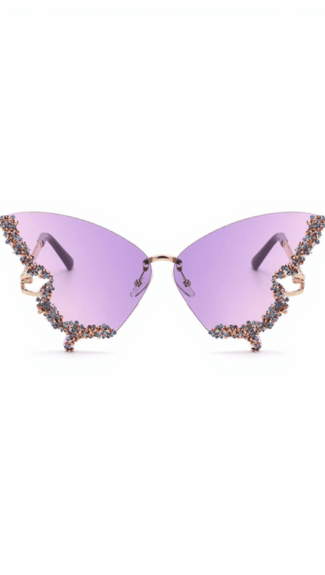 TIERNEY BUTTERFLY CRYSTAL SUNGLASSES