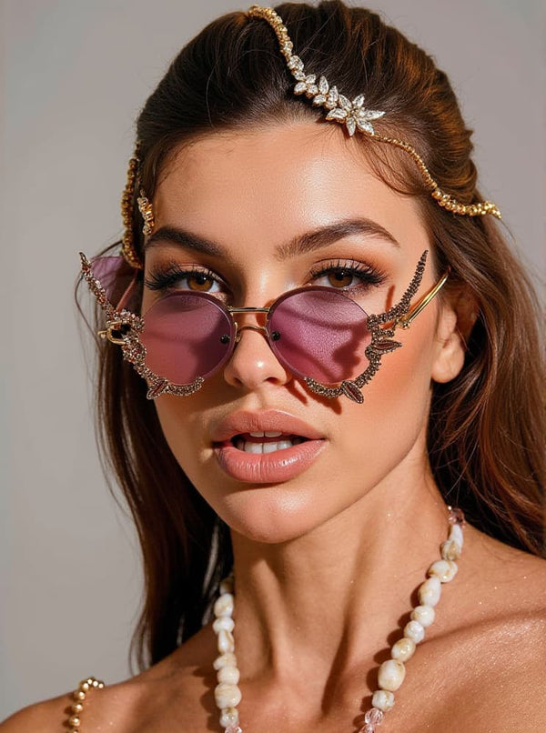 Tierney Butterfly Crystal Sunglasses