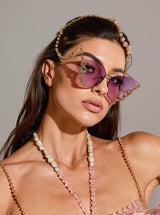 Tierney Butterfly Crystal Sunglasses