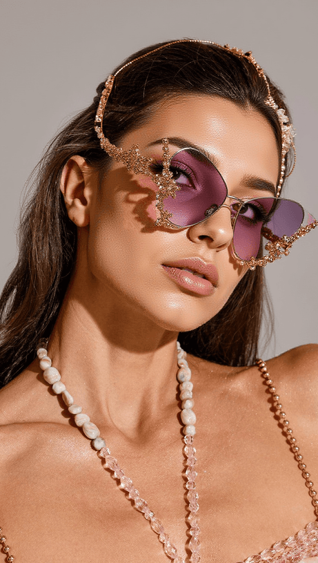 OCCHIALI DA SOLE IN CRISTALLO A FARFALLA TIERNEY