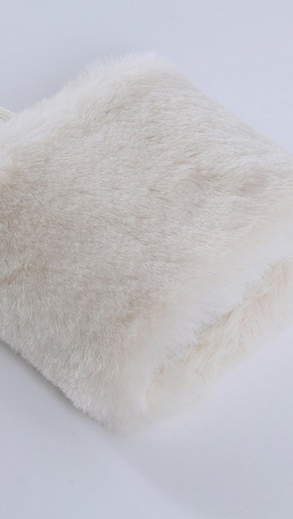 Beige Wool Collar Knit Top