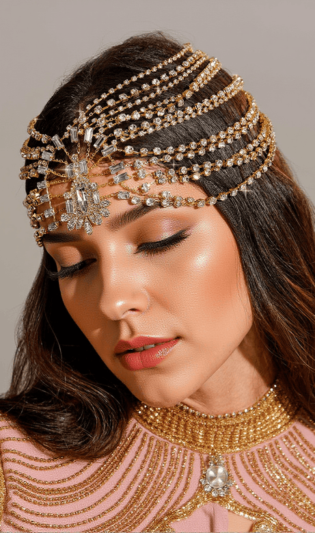 Buber Multi Layered Crystal Headband