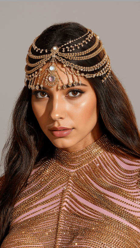 BUBER MULTI LAYERED CRYSTAL HEADBAND