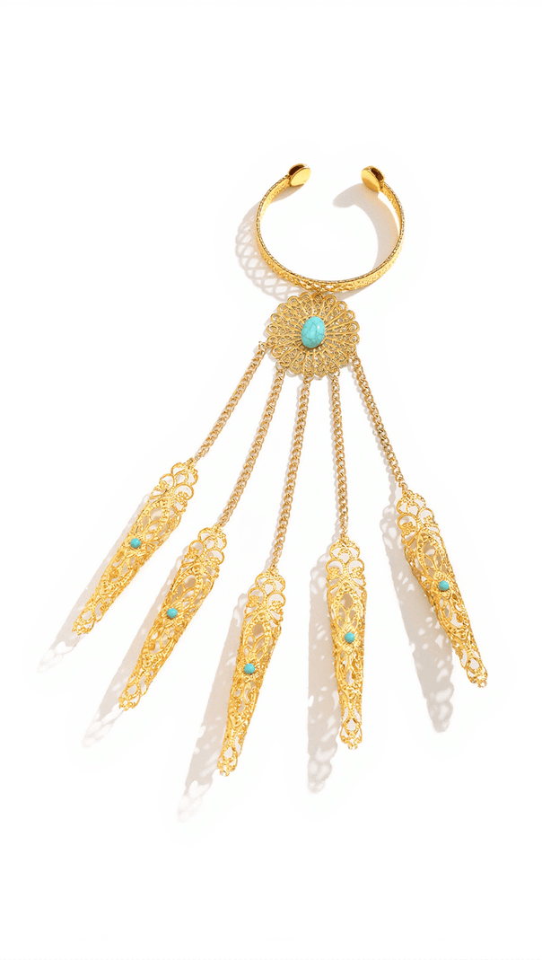AIIZIE GRADDY GEMSTONE METAL BRACELET - product image