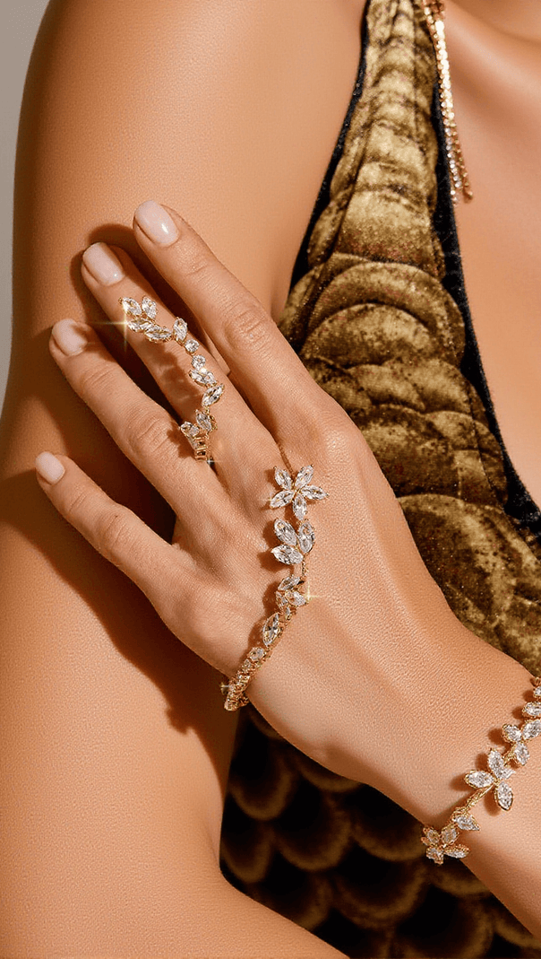 AIIZIE GUMPA CRYSTAL METAL BRACELET - product image