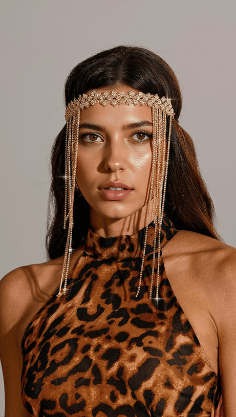 NAPA CRYSTAL FRINGE HEADBAND