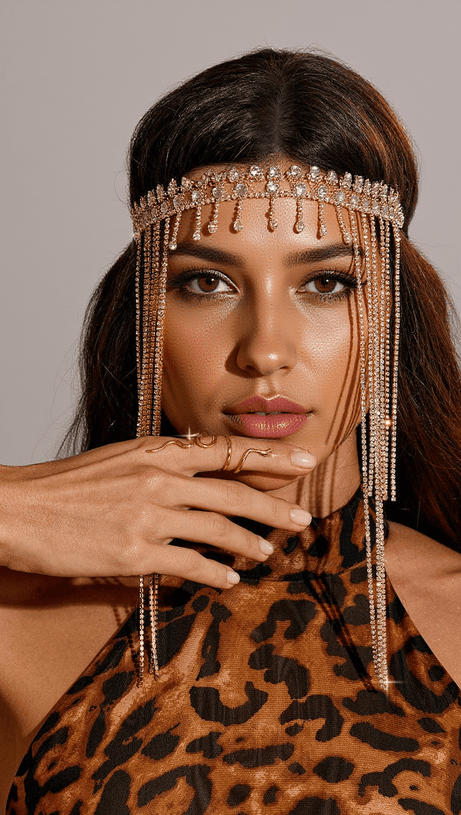 NAPA CRYSTAL FRINGE HEADBAND