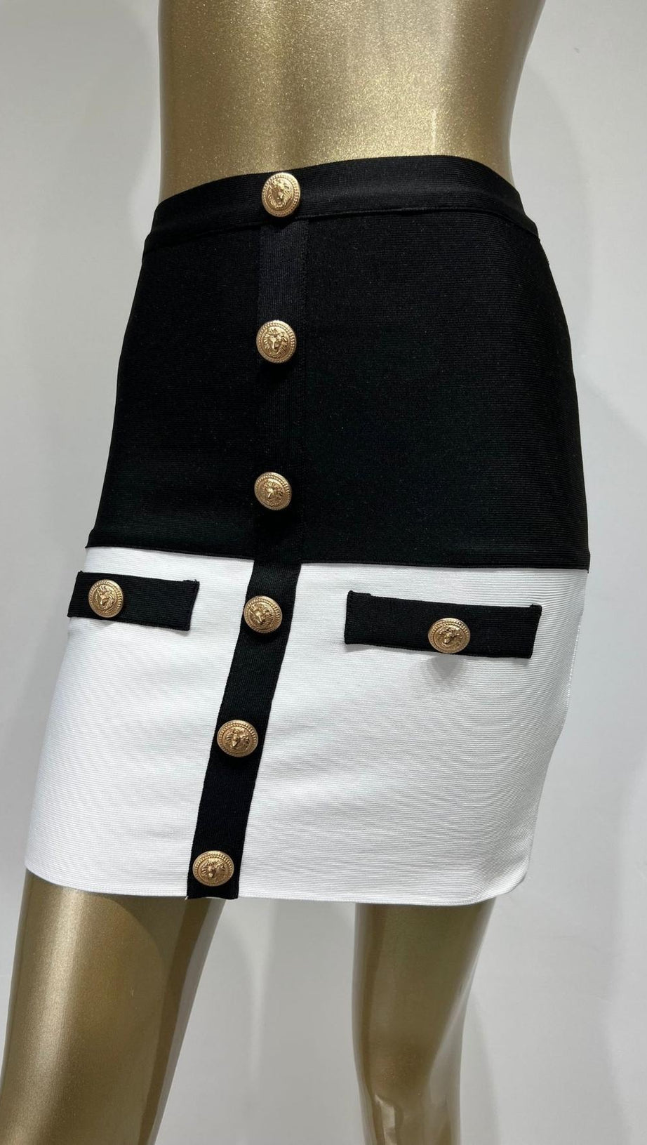 BANDAGE-KNÖPFE SPLEIßROCK