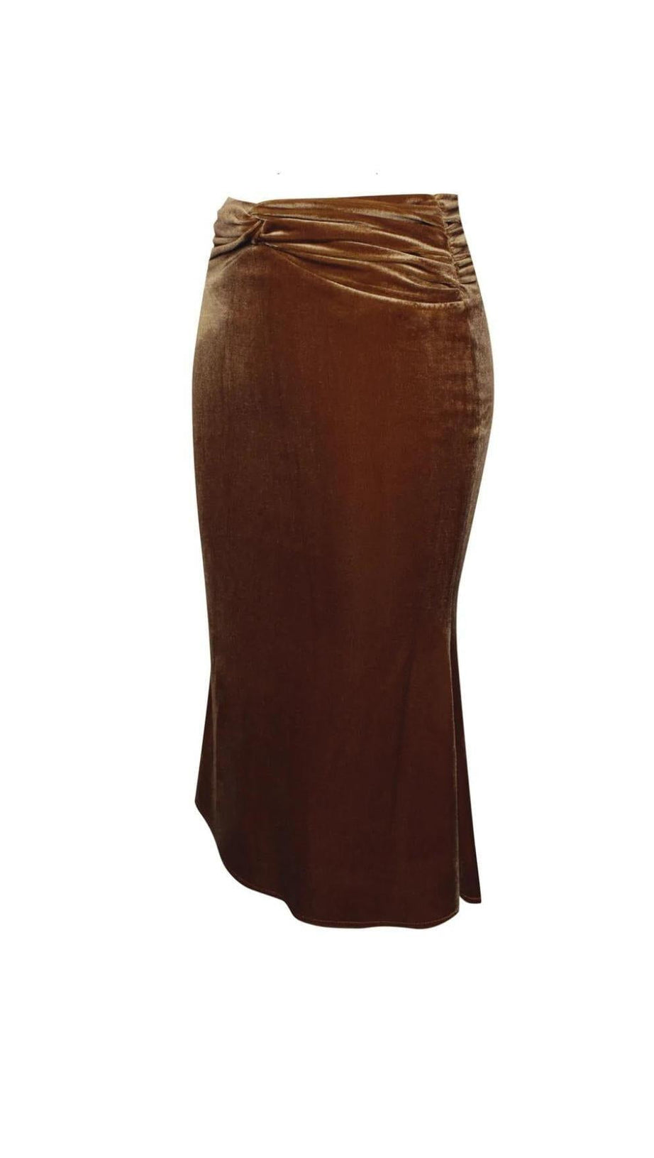 Zweiteiliger Anzug mit Netzärmeln aus Samt