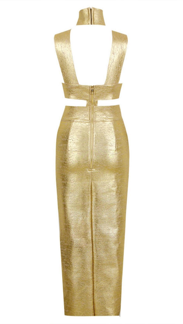AIIZIE FRENCH CHAMPAGNE GOLD DRESS - product image