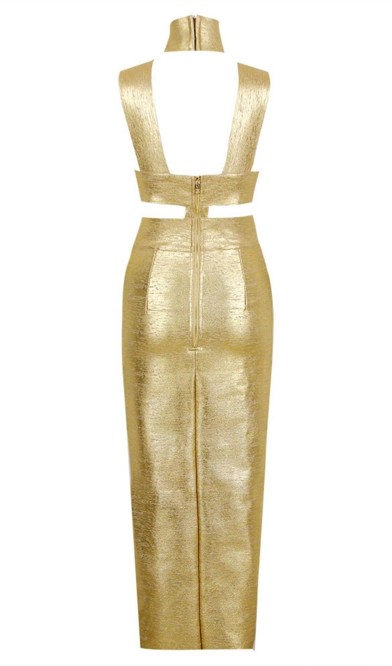 FRENCH CHAMPAGNE GOLD DRESS