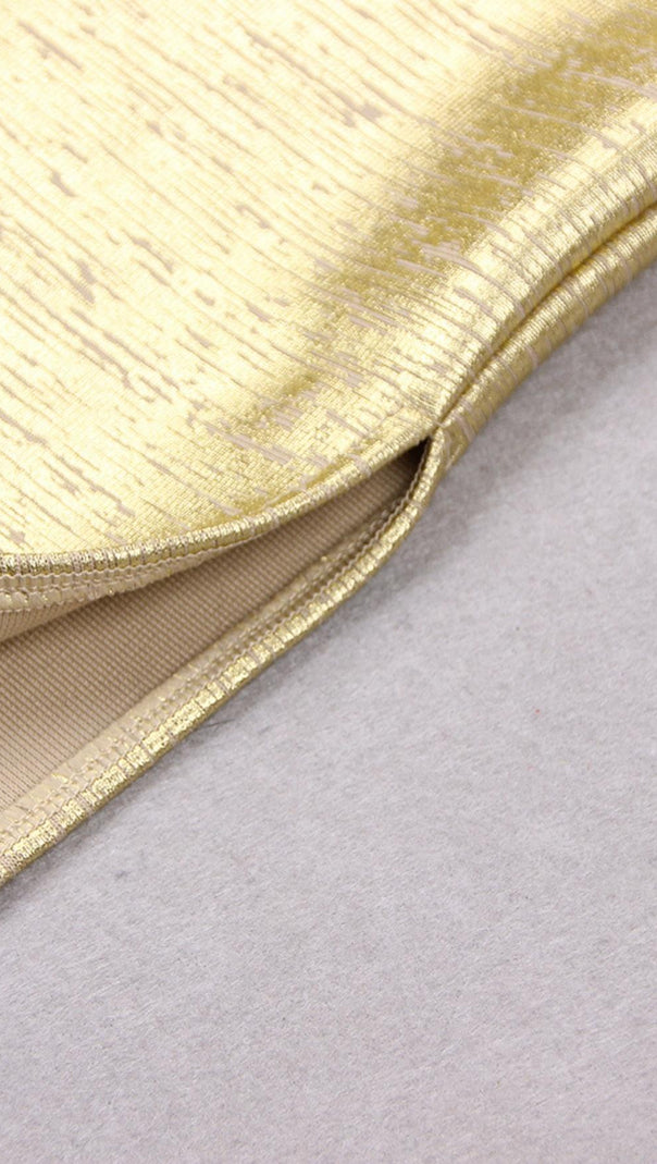 AIIZIE FRENCH CHAMPAGNE GOLD DRESS - product image