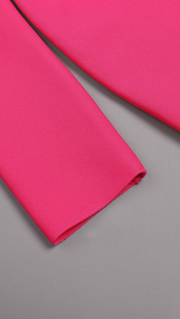 AIIZIE ONE SHOULDER MIDI DRESS IN PINK - product image