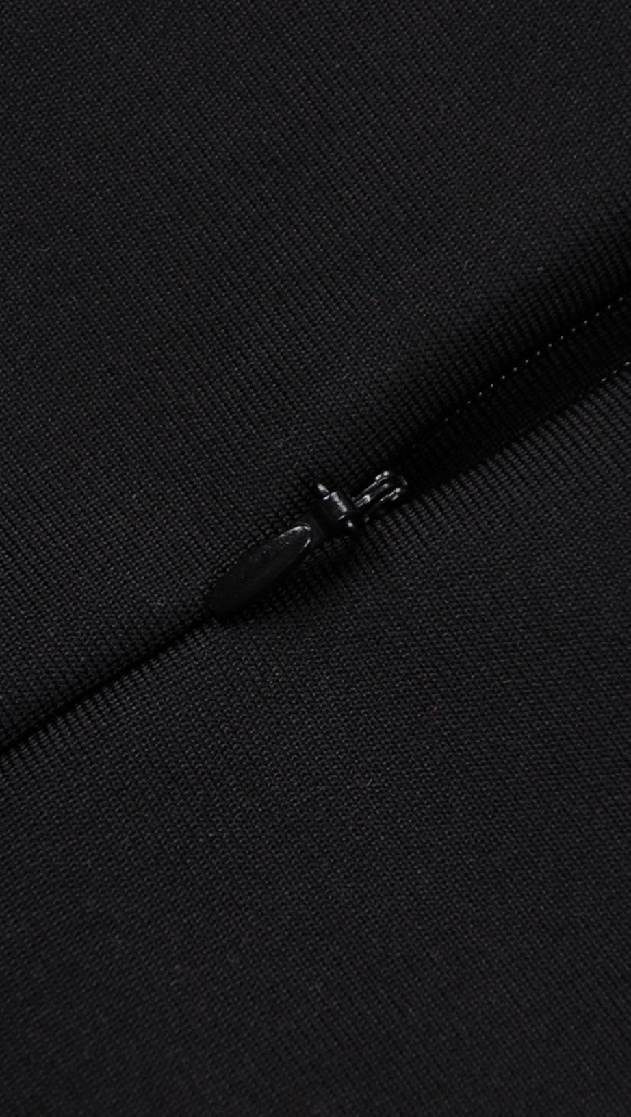 FLOWER LONG SLEEVE MINI BANDAGE DRESS IN BLACK