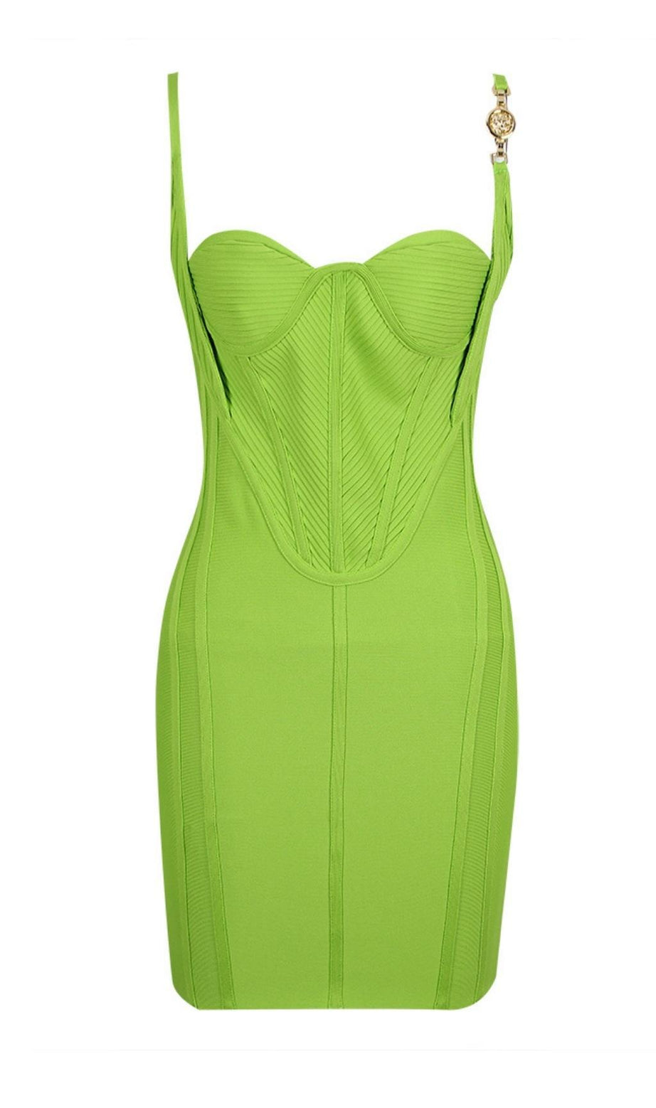 MINI ABITO BANDAG VERDE