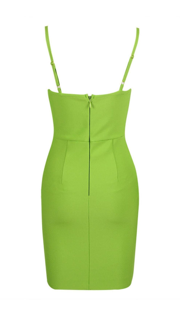 AIIZIE BANDAG MINI DRESS IN GREEN - product image